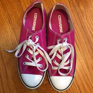 Pink Converse shoes